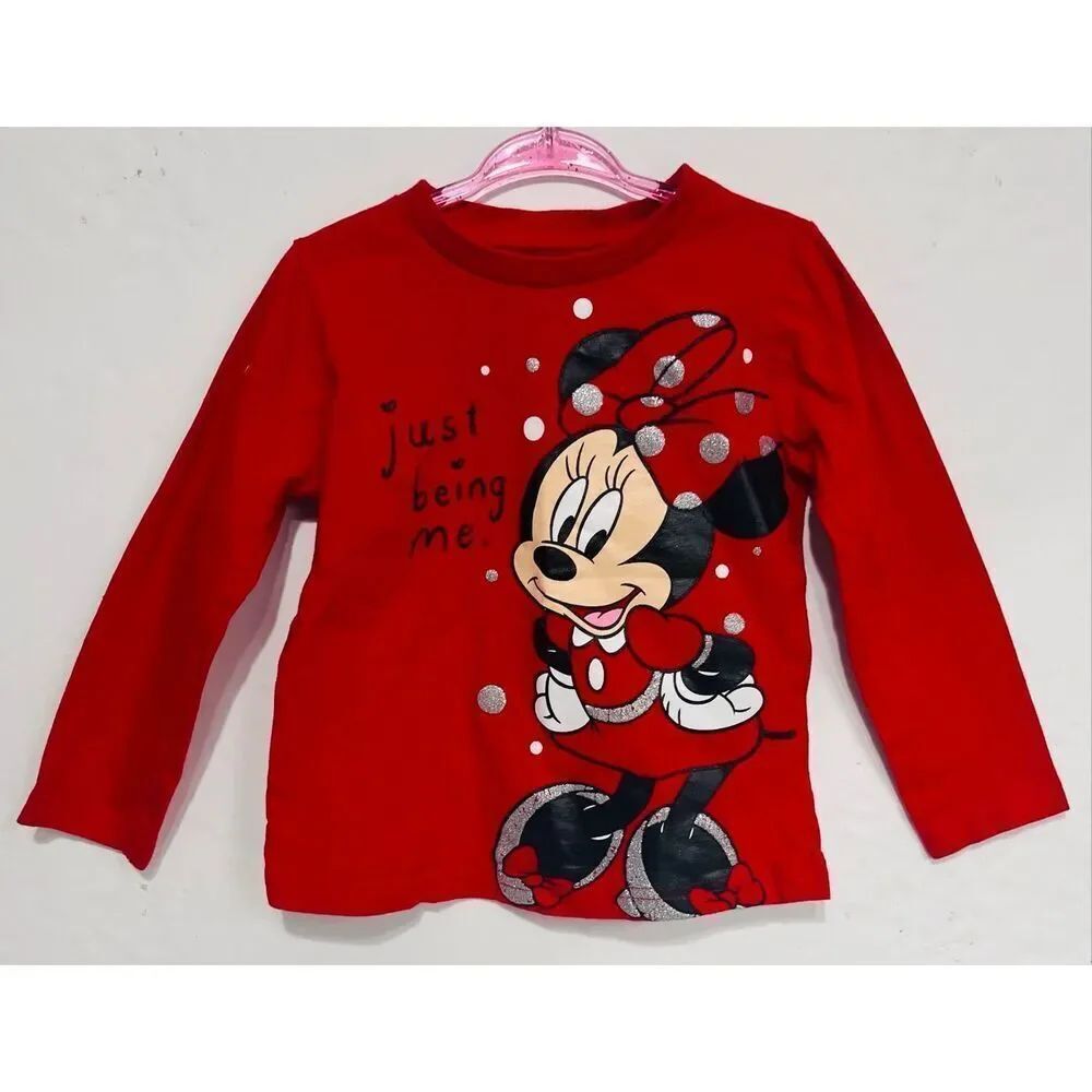 Disney Junior Minnie Sweat Shirt  Just Being Me   Size 3T